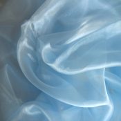 Light Blue Organza Overlay