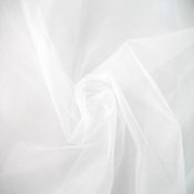 White Organza Overlay
