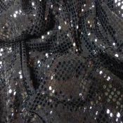 Black Sequin Applique Overlay
