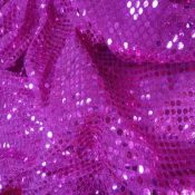 Magenta Sequin Applique Overlay