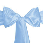 Light Blue Satin Sash