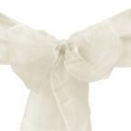 Ivory Organza Sash