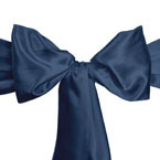 Navy Satin Sash