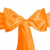 Orange Satin Sash