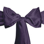 Purple Satin Sash