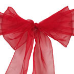 Red Organza Sash