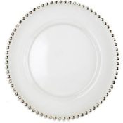 Silver Glass Bead Charger