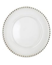 Silver Glass Bead Charger