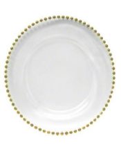 Gold Glass Bead Charger