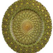 Citron Peacock Charger