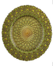 Citron Peacock Charger