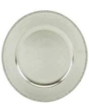Silver Resin Charger