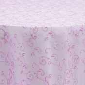 Pink Embroidered Organza Overlay