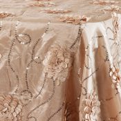 Champagne Rosette Sequin Linen