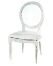 White Louis Chair