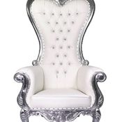 Silver Throne Chair