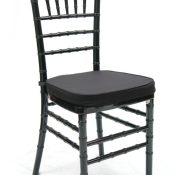 Black Chiavari Chair with Cushion