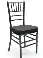 Black Chiavari Chair with Cushion