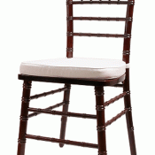 Mahogany Chiavari Chair with Cushion