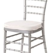 Silver Chiavari Chair with Cushion