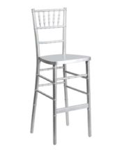Silver Bar Stool