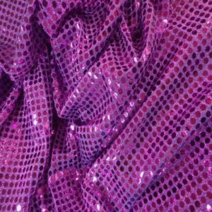 Purple Sequin Applique Overlay