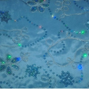 Blue Ribbons & Sequins Linen