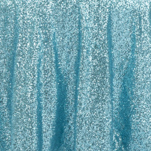 Turquoise Sequins Linen
