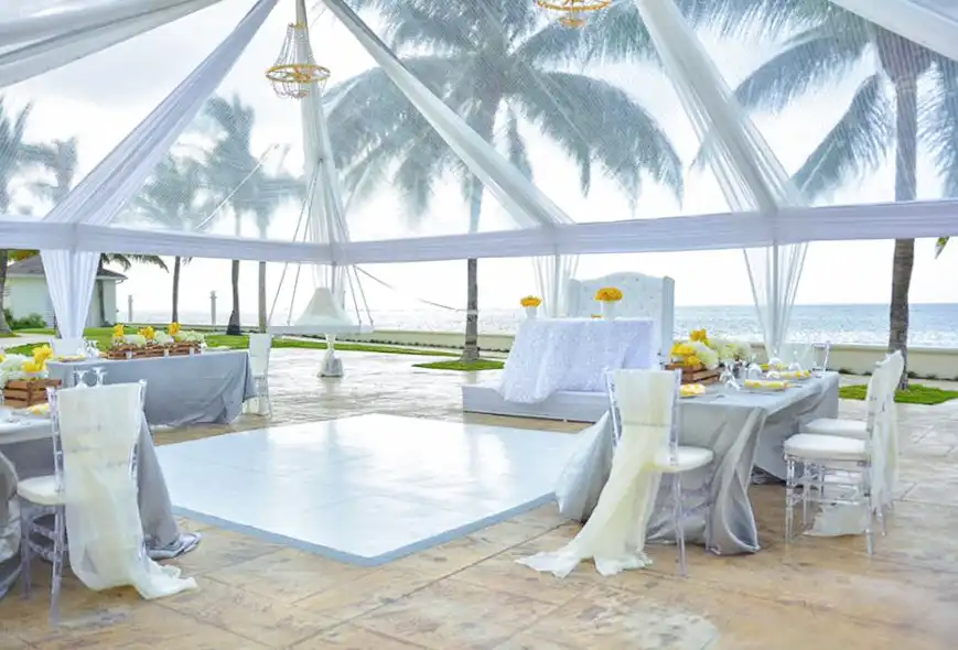 Dance floor rentals for weddings and parties