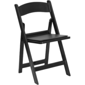 Black Padded Folding Chair
