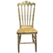 Gold Chiavari Throne