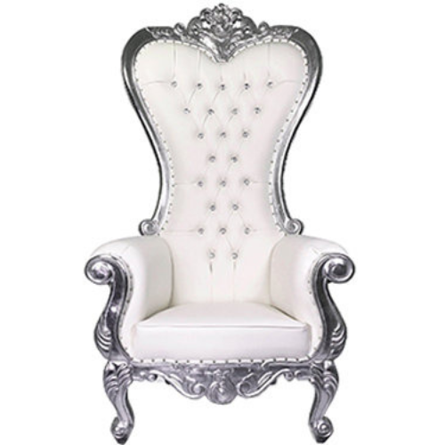 Silver Throne Chair