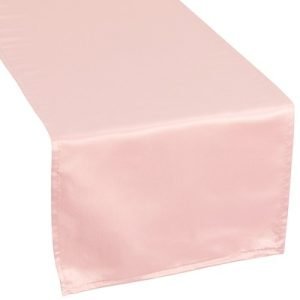 Dusty Pink Satin Table Runner