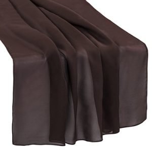 Burgundy Chiffon Table Runner