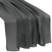 Charcoal Chiffon Table Runner