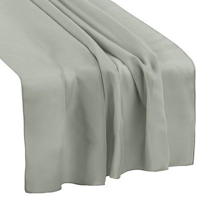 Silver Chiffon Table Runner