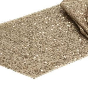 Champagne Sequins Table Runner