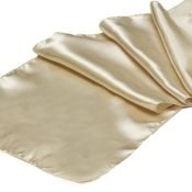 Champagne Satin Table Runner