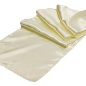 Ivory Satin Table Runner