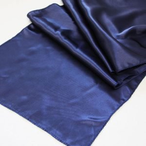 Navy Satin Table Runner
