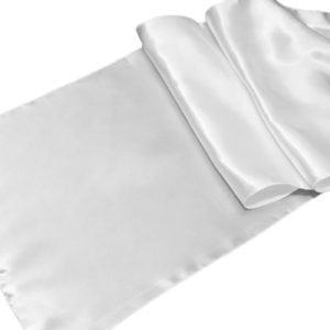 White Satin Table Runner