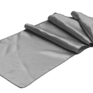 Silver Satin Table Runner