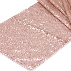 Blush Sequins Table Runner
