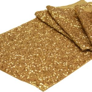 Gold Sequins Table Runner