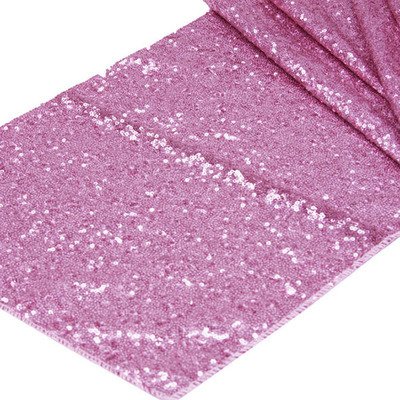 Pink Sequins Table Runner