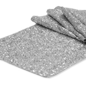 Silver Sequins Table Runner