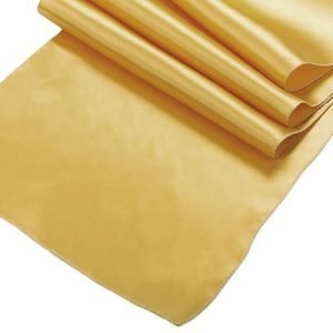 Gold Satin Table Runner
