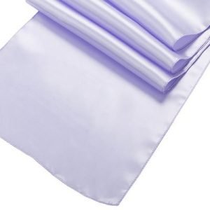 Lavender Satin Table Runner