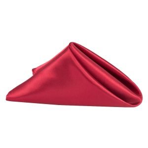 Burgundy Satin Napkin