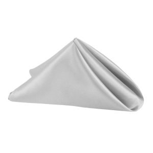 Silver Satin Napkin